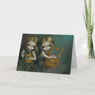 Carte de voeux "Lute and Lyre"