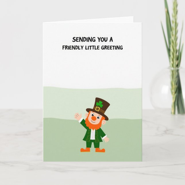 Carte de vœux lutin amical (Devant)