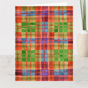 CARTE DE VOEUX MAC RAE TARTAN
