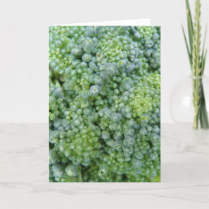 Carte de voeux Macro Broccoli