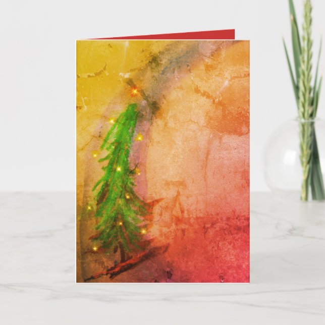 Carte de voeux Magical Christmas Tree 2 (Devant)