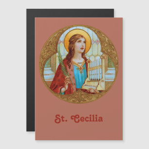 Carte de voeux magnétique St Cecilia de Rome (BK 0