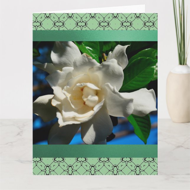 Carte de voeux Magnolia-Light Green Design (Devant)