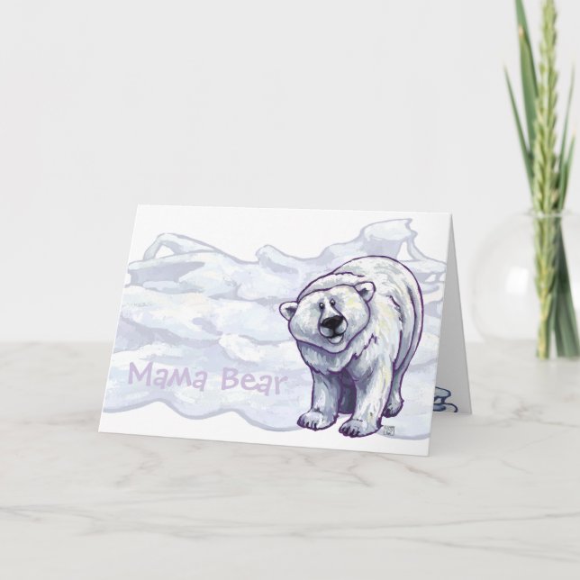 Carte de voeux Mama Polar Bear (Devant)