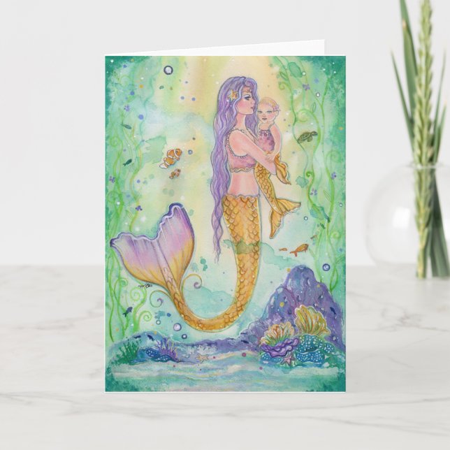 Carte de voeux maman et moi par Renee Lavoie (Devant)