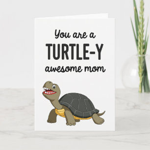 Carte de vœux maman tortue formidable