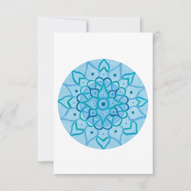 Carte de voeux Mandala (Devant)