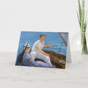 Carte de voeux Manet Boating