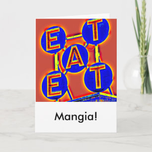carte de voeux mangez/mangia