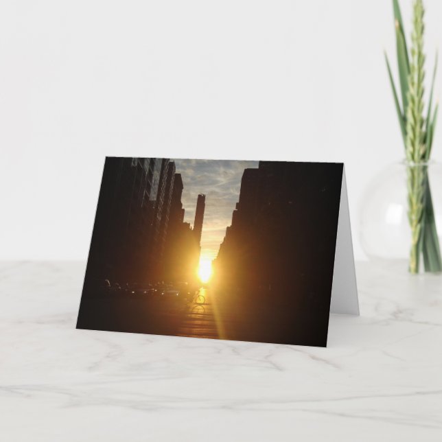 Carte de voeux Manhattan henge (Devant)