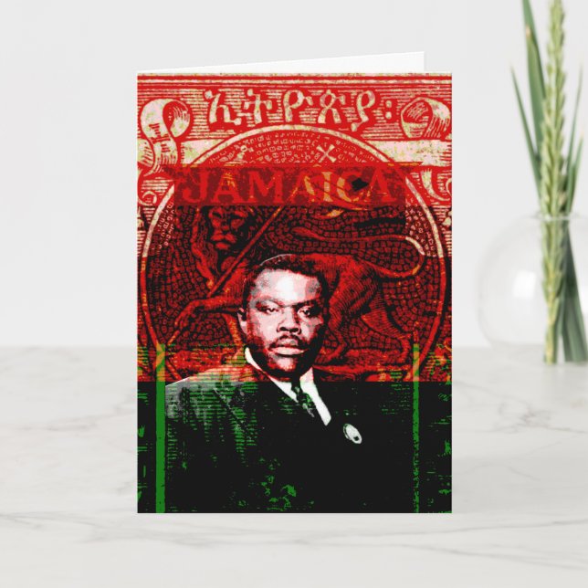 Carte de voeux Marcus Garvey (Devant)