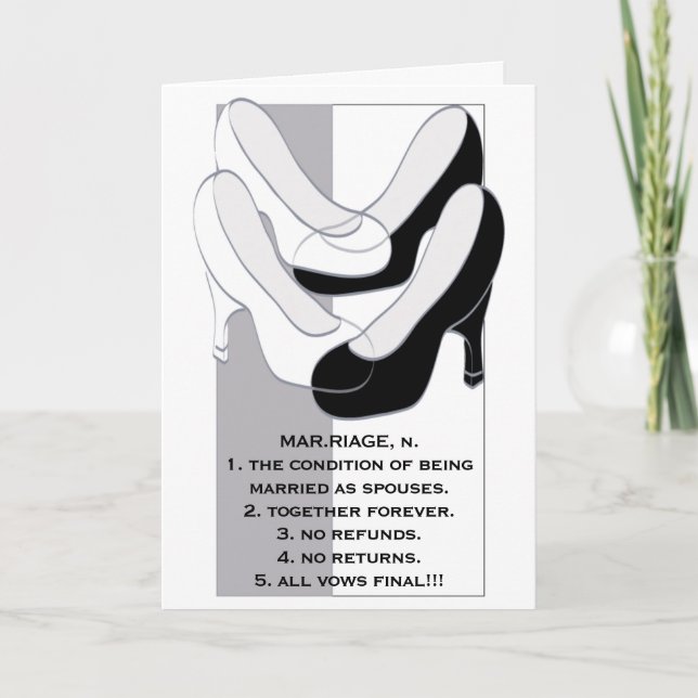 Carte de voeux mariage Mariage II (Devant)