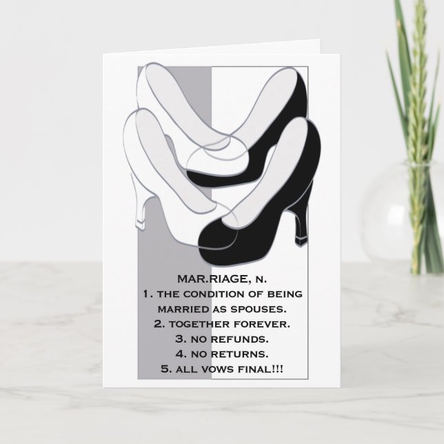 Carte de voeux mariage Mariage II Design (Devant)