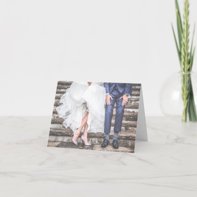 Carte de voeux Mariage pour les nouveaux débuts (Devant)