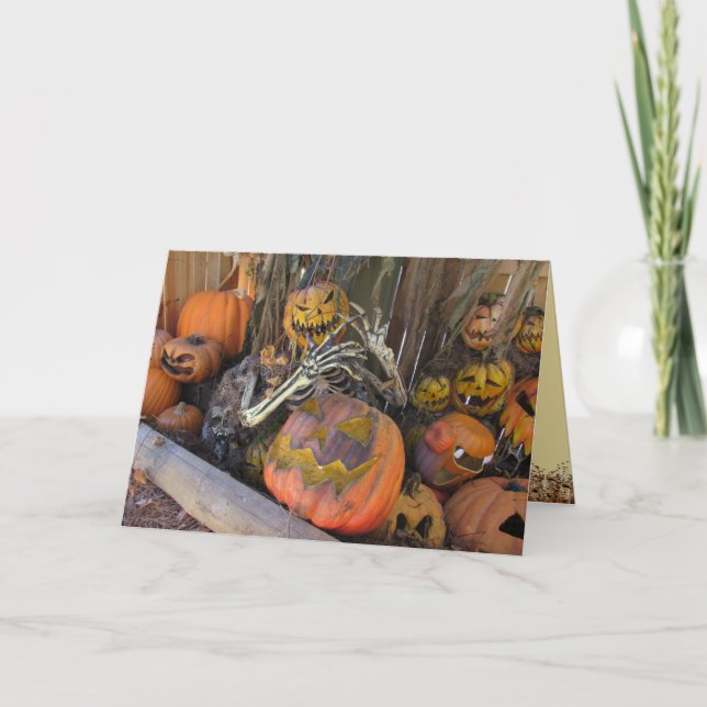 Carte de voeux Master Halloween Citrouille (Devant)