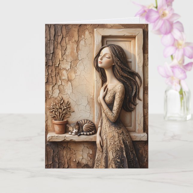 Carte de vœux Matinée au calme Studio (Orchidée)