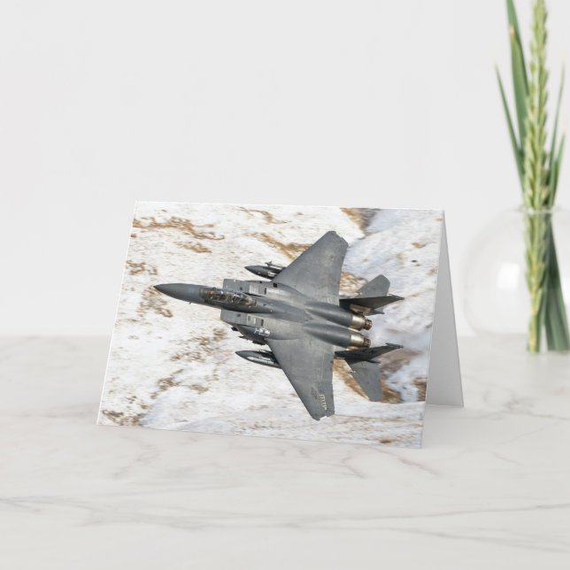 Carte de voeux McDonnell Douglas F-15 Eagle (Devant)