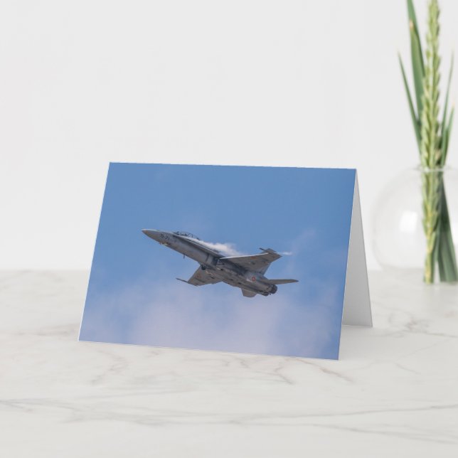 Carte de voeux McDonnell Douglas F/A-18 Hornet (Devant)