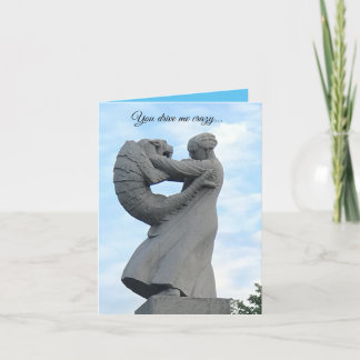 Carte de vœux Me rendre fou
