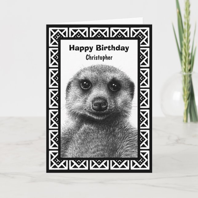 Carte de voeux Meerkat (Devant)