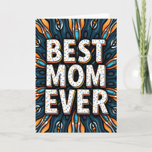 Carte de vœux Meilleure Maman à pois