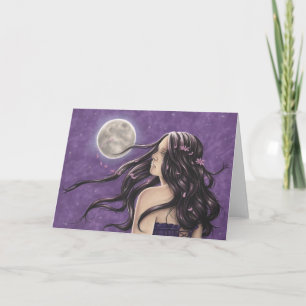 Carte de voeux mélancolique de nuit