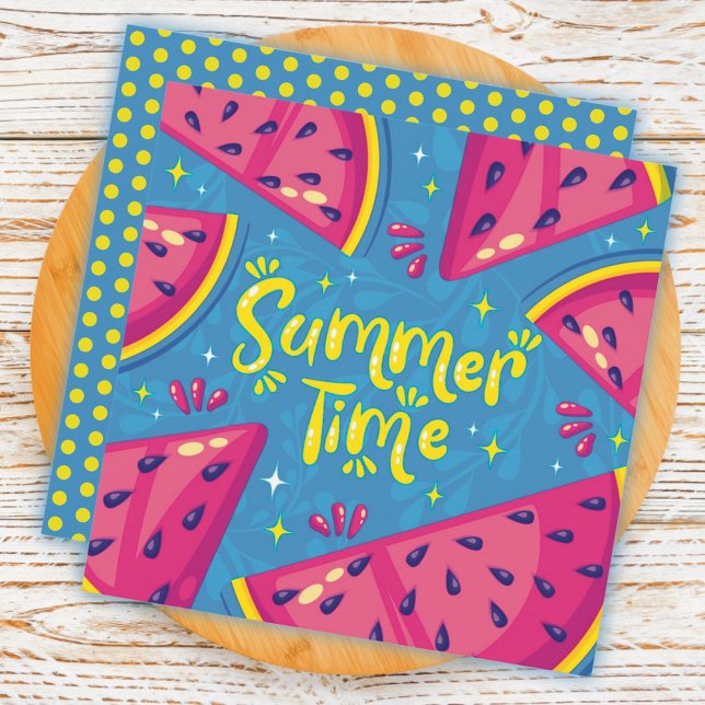 Carte de vœux Melon d'Eau de Fruits d'Eté (Créateur téléchargé)