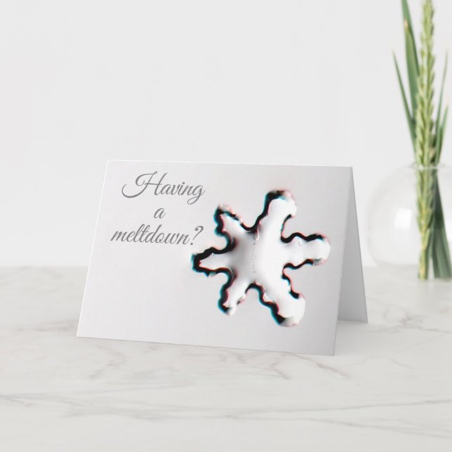 Carte de vœux Meltdown (Devant)
