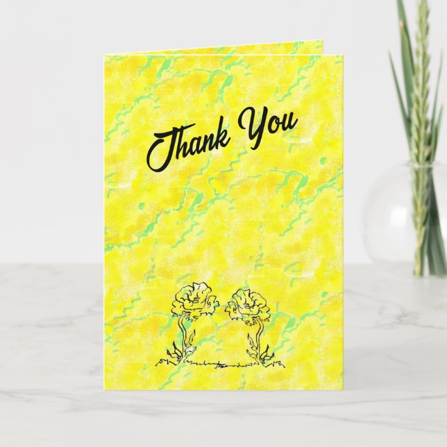Carte de vœux : Merci (Devant)