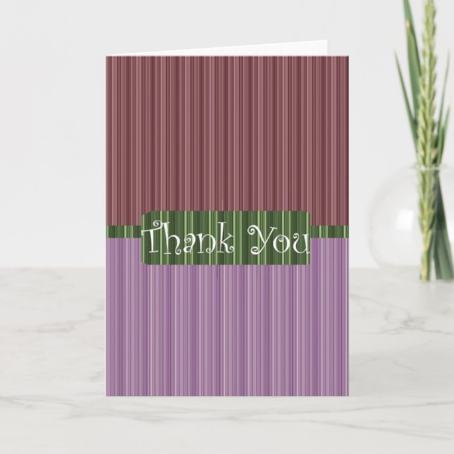 Carte de voeux Merci (Devant)