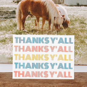 Carte de vœux Merci à tous avec un motif joyeux et