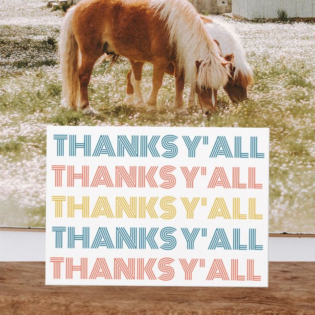 Carte de vœux Merci à tous avec un motif joyeux et (Créateur téléchargé)