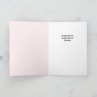 Carte de vœux Merci beaucoup - Florale blanche hiv