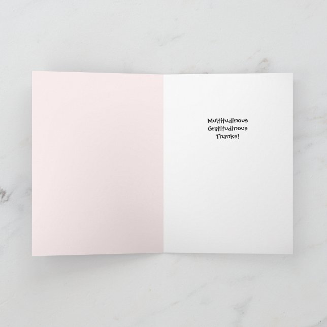 Carte de vœux Merci beaucoup - Florale blanche hiv (Intérieur)