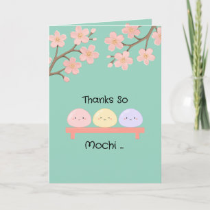Carte de vœux Merci beaucoup Mochi