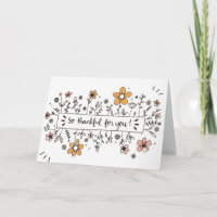 Carte de vœux Merci beaucoup pour vous