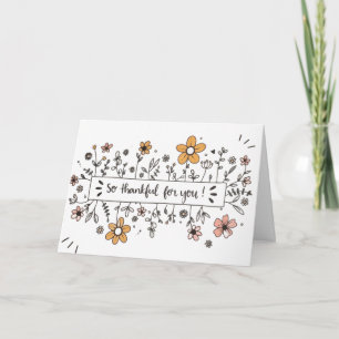 Carte de vœux Merci beaucoup pour vous