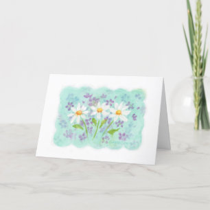Carte de voeux Merci Little Daisies