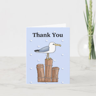 Carte de voeux Merci Seagull
