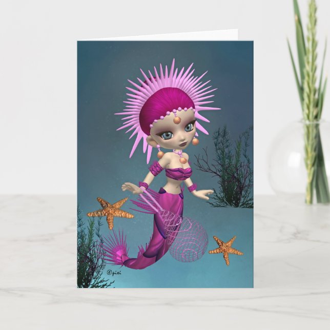 Carte de voeux Mermaid Queen (Devant)