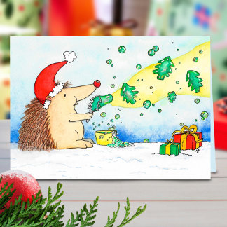 Carte de vœux Merry Christmas Bubbles par N. Janes