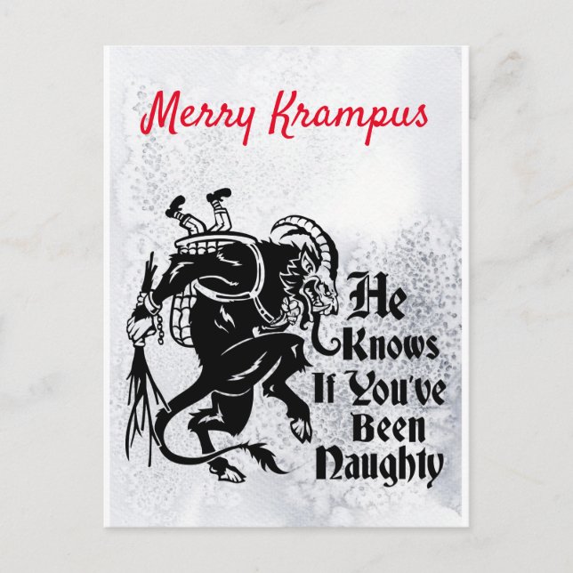 Carte de voeux Merry Krampus (Devant)