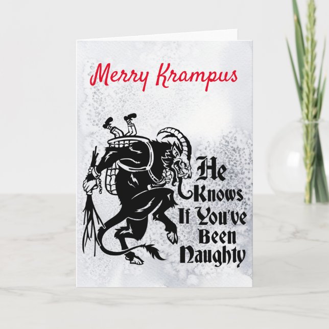 Carte de voeux Merry Krampus (Devant)