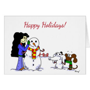 Carte de voeux Midge "Happy Holidays" - Personnali