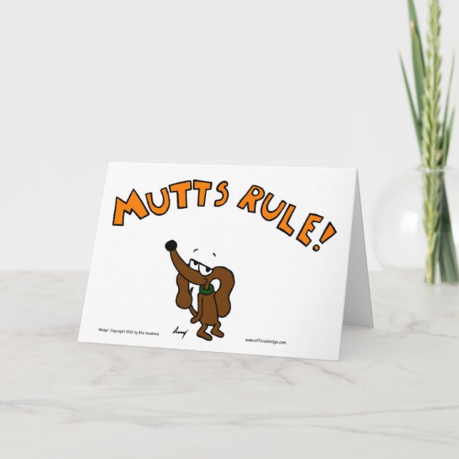 Carte de voeux Midge MUTTS RULE (Devant)