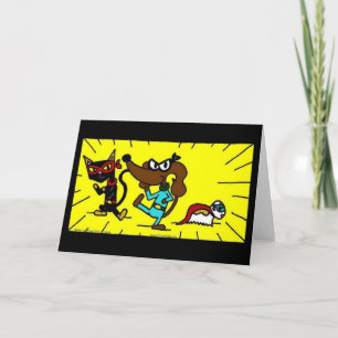 Carte de voeux Midge Superhero Trio