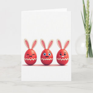 Carte de vœux mignonne Crimson Friends pour les fê