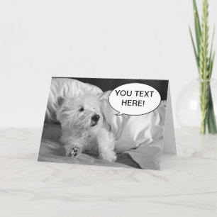 Carte de voeux mignonne de chien de Westie