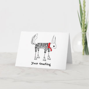 Carte de voeux mignonne écureuil