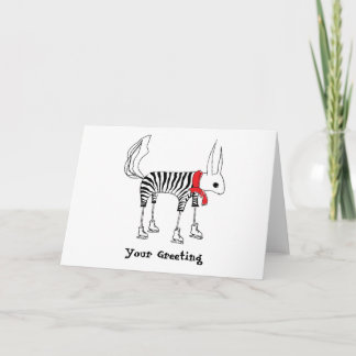 Carte de voeux mignonne écureuil